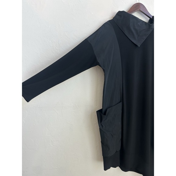 Joseph Ribkoff Dress Asymmetrical Cowl Lagenlook Designer 8 Oversized Cocoon - Picture 3 of 8